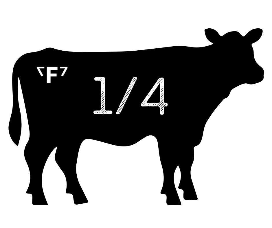 1/4 Beef- DEPOSIT (100 lbs.)($12.50/lb.)