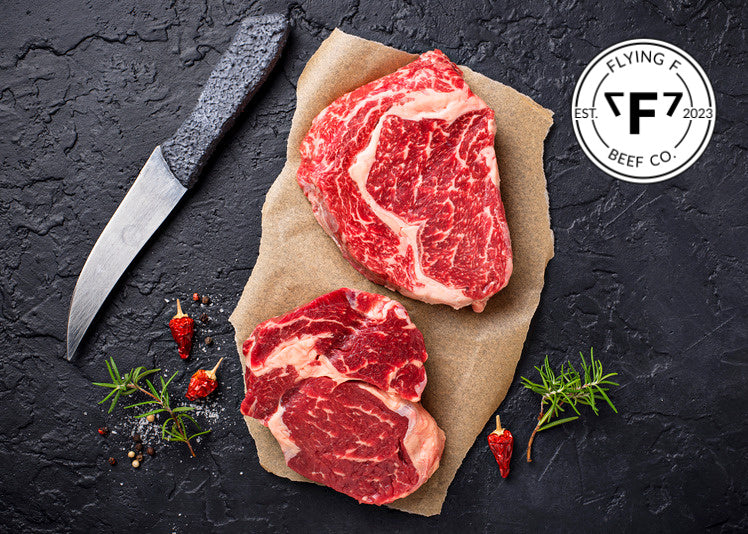 RIBEYE (2) 8-10 oz ea. ($21.99/lb.)